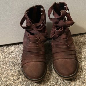 Brown Heeled Boots